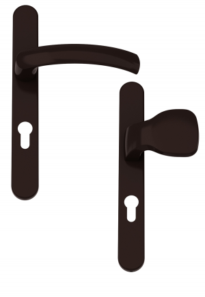 door handle with knob BROWN