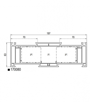 Frame HST Aluplast 85 mm