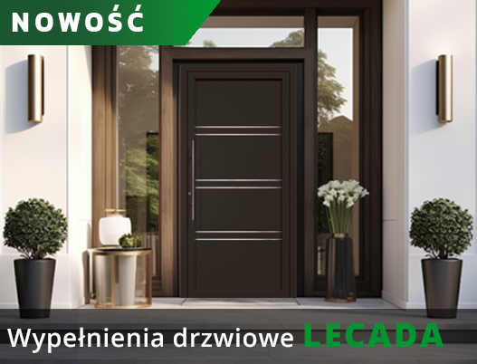 Wypełnienia drzwiowe LECADA - Nowość w ofercie PVC
