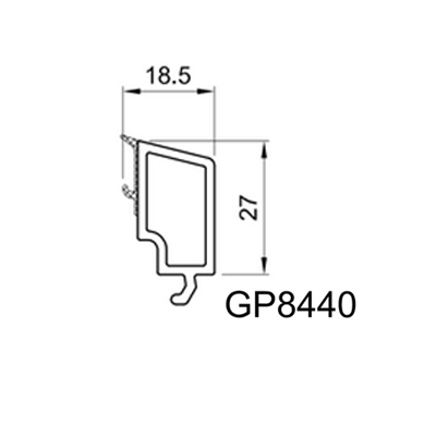 Glazing bar GP 8440 for glazing 44 mm